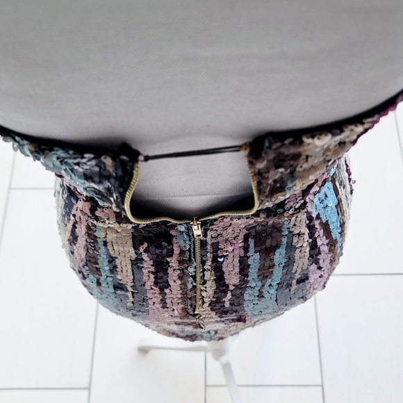 Nova Luxe Multicolor Sequin Strapless Mini Dress ✦ Paint Your World ✦ XS ✦ NWT - Picture 12 of 16